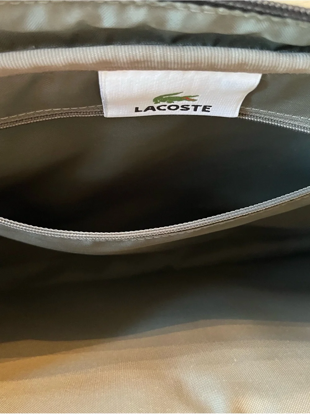 Vintage Lacoste Black Crossbody Messenger Bag
